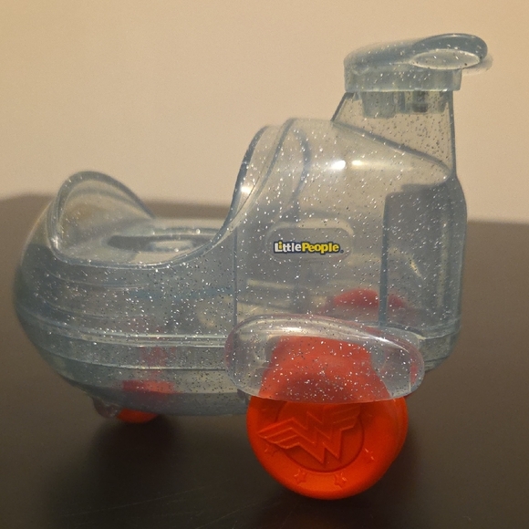 Little People Superhero Wonder Woman Figurine With Airplane Vehicle - Picture 6 of 7